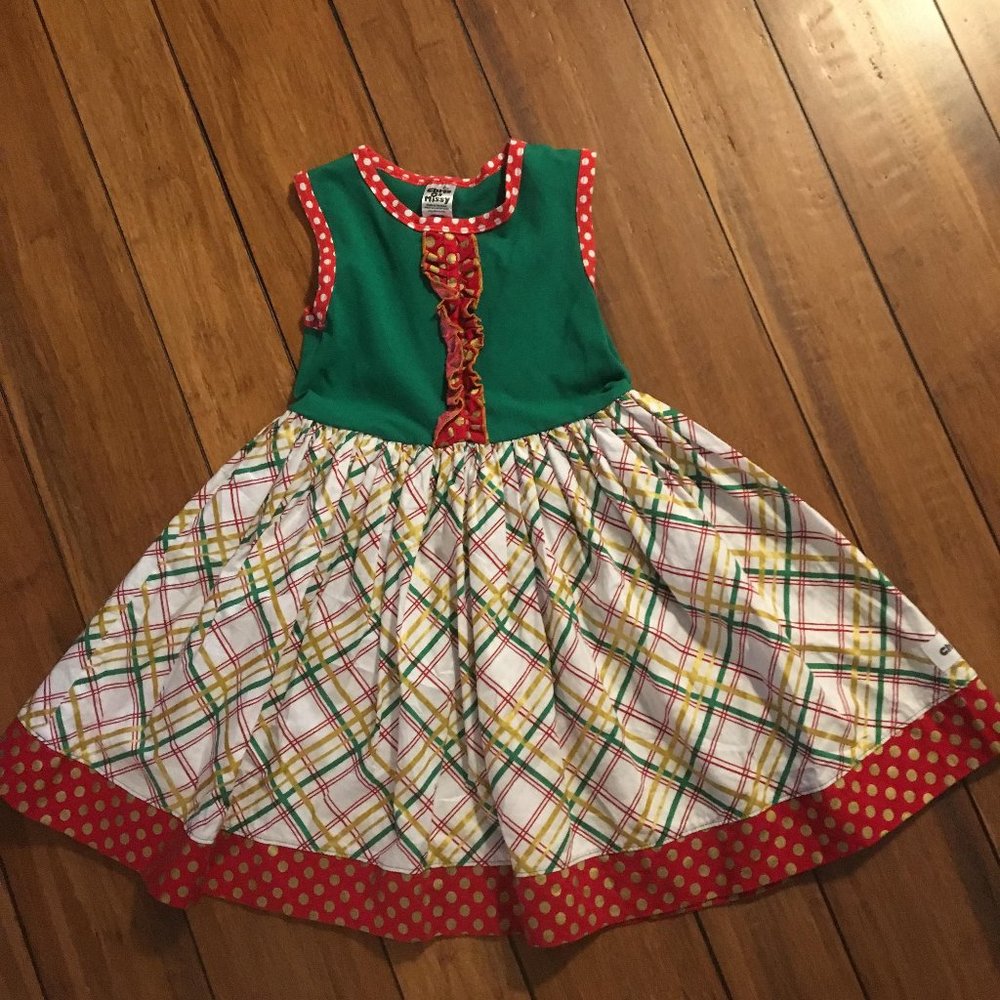 Chris N Missy Christmas Holiday Plaid Dress 6